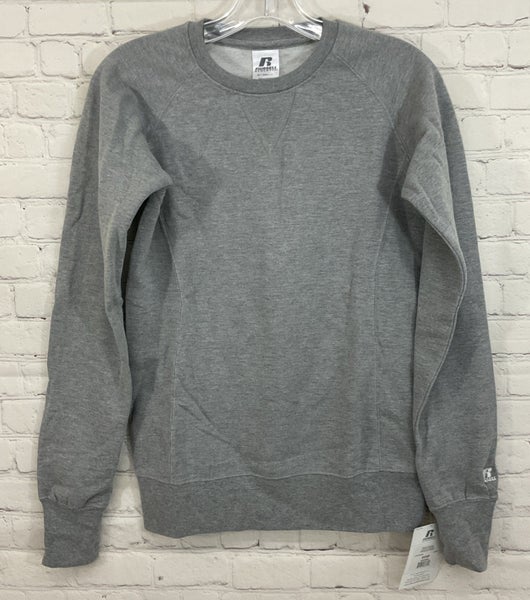 Russell Athletic LF3YHXO Long-Sleeve Oxford Sweatshirt Grey Small