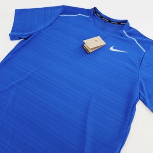 Size Small Men's Nike Dri-Fit Miler Short Sleeve Running Top Shirt AJ7565 480 NEW NWT