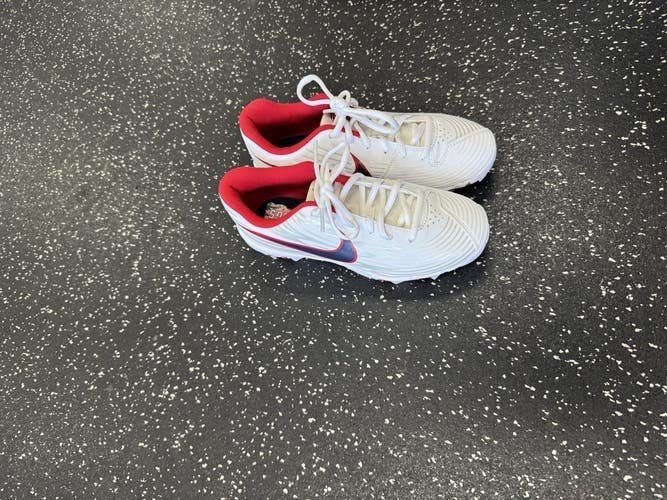 Used Nike LUNAR HYPERDIAMOND BB/SB Cleats White Junior 03.5 11849-S000033932