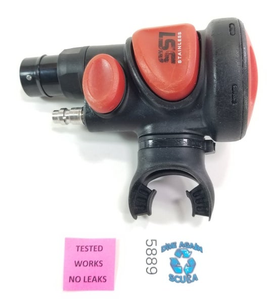 Atomic Aquatics SS1 Safe Second BC BCD Octo Inflator Scuba Dive RED Air 2  #5889