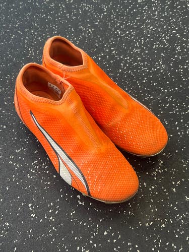 Used Puma ULTRA Soccer Cleats Orange Junior 04 11849-S000033935