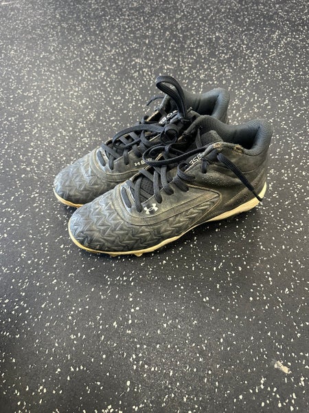 Used Under Armour BSBL BB/SB Cleats Black Senior 7 11849-S000033943