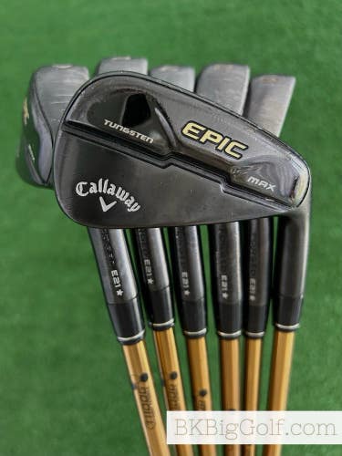Callaway Epic Max Black Forged Iron Set 6-A / Attas 50 Senior Graphite +1/2