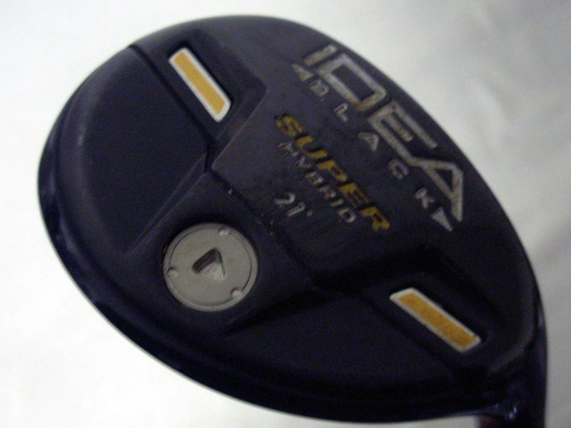 Adams Idea Black Super Hybrid 21* (Voodoo, REGULAR) Rescue Golf Club