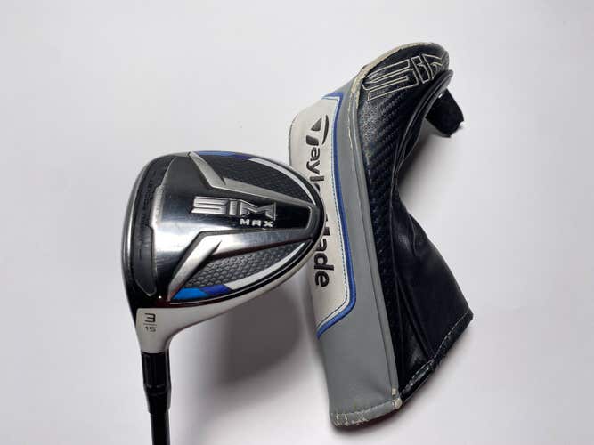 TaylorMade SIM MAX 3 Fairway Wood 15* Fujikura Motore X F1 7-S Stiff LH HC