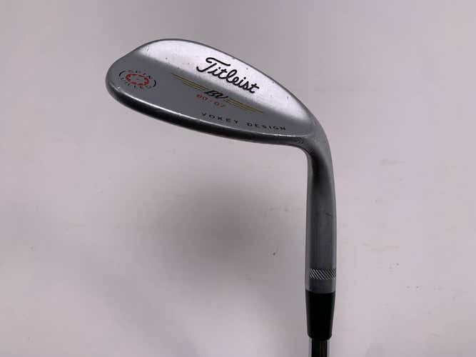 Titleist Vokey Spin Milled Chrome 2009 Lob Wedge LW 60* 7 Wedge Steel Mens RH