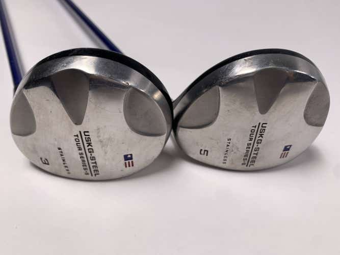 US Kids Tour Series-6 3 & 5 Fairway Wood Set 15* 18* 63-43 Graphite Junior RH