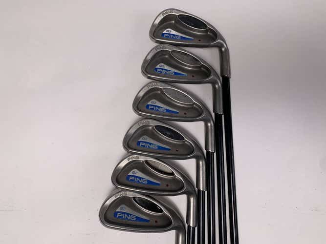 Ping G2 Iron Set 5-PW Red Dot 1* Flat Fujikura Vista Pro 70 Regular Mens RH +2"