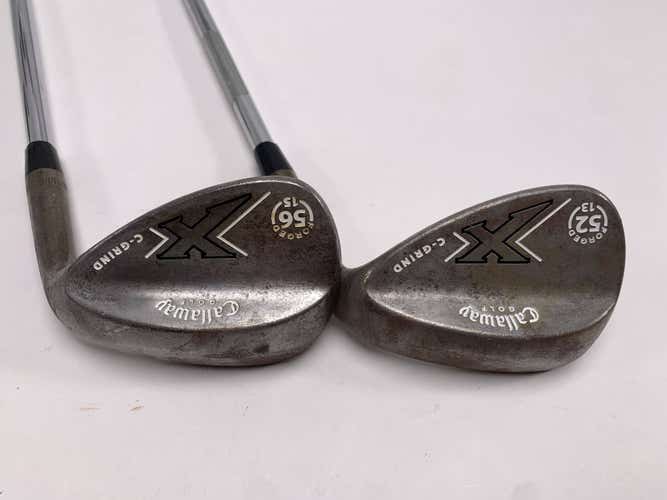 Callaway X Forged Vintage Wedge Set 52* 13 | 56* 15 Wedge Steel Mens RH
