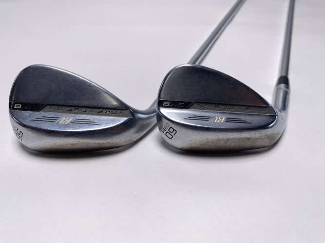 Titleist Vokey SM8 Tour Chrome Wedge Set 56* 12 60* 8 Wedge Steel Mens LH