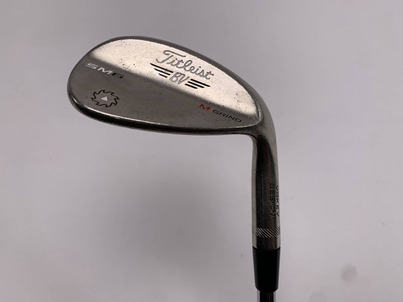 Titleist Vokey SM6 Steel Grey Sand Wedge SW 54* 8 Bounce Wedge Steel Mens RH
