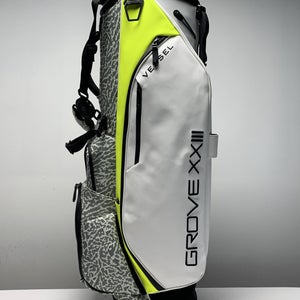 Vessel Grove XXIII Stand Bag Gray White Yellow 6-Way Michael Jordan Golf Bag
