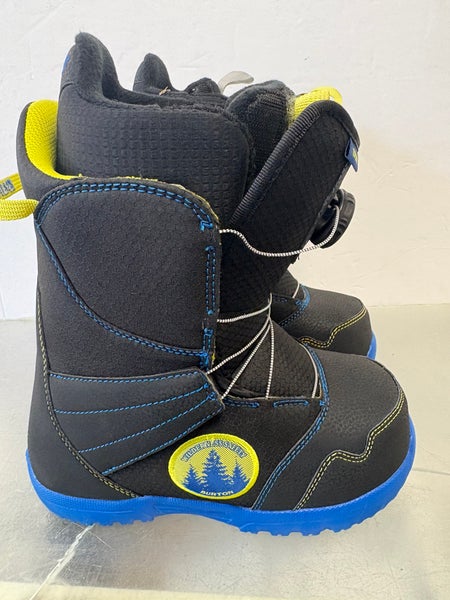 Kid's 4Y (Big Kids / Youth) Burton Zipline Boa Snowboard Boots All Mountain (Used)