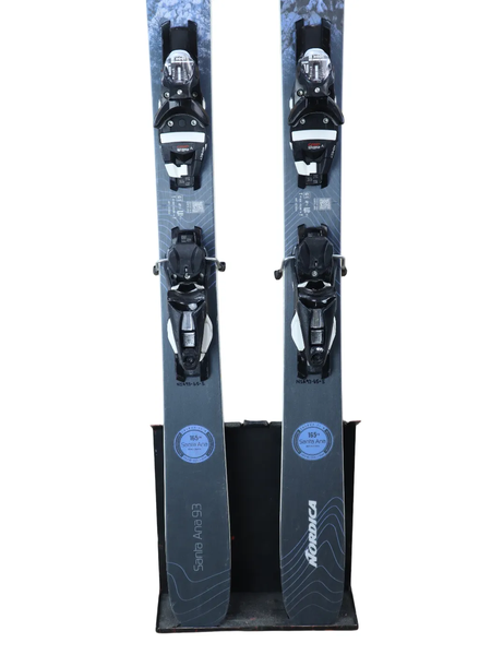 USED Nordica Santa Ana 93 Ti Skis 165cm with Look NX 12 Bindings