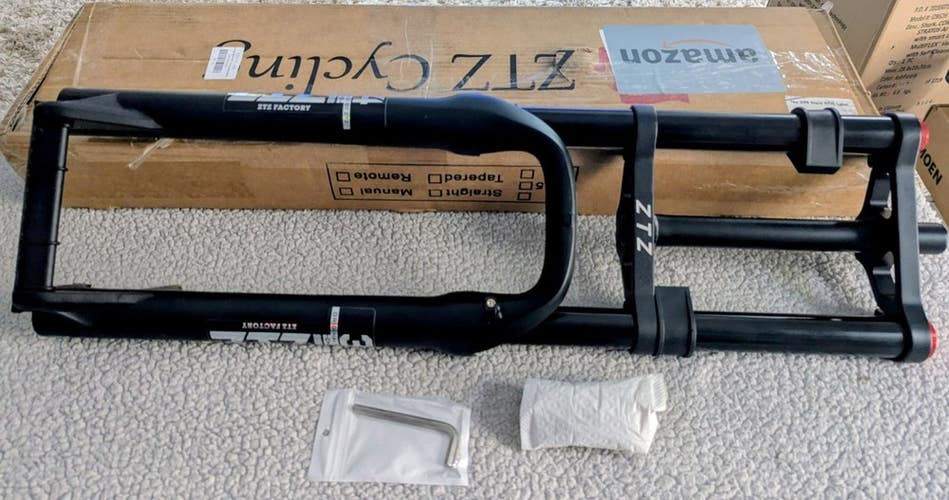 ZTZ 26 X 4" Fat Tire Air Suspension Fork 180mm Travel 135m Spacing Hub US SELLER