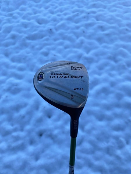 U.S. Kids Ultralight WT-15 3-Wood 21 Youth Flex 36.25 +HC NICE