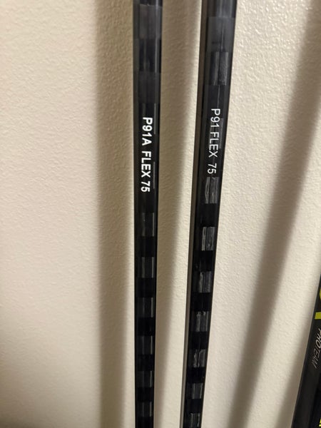 Senior Blue Lite Left Hand Hockey Stick P91 75 Flex Pro Stock (Used)