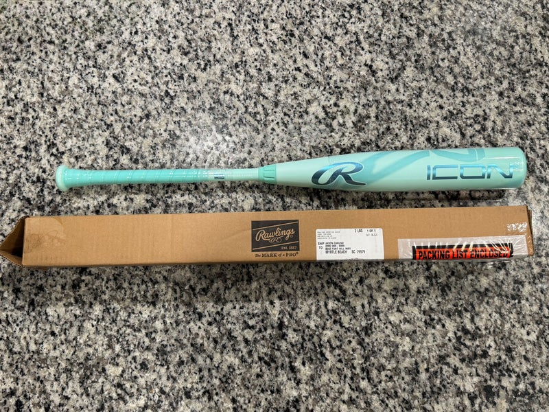 2026 Rawlings Icon Composite USSSA Certified Bat (-8) 22 oz 30" (New)