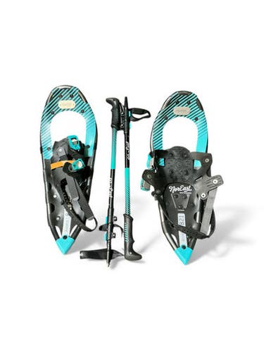 Used NOREAST OUTDOORS Snowshoes Mens Turquoise 21" 11873-S000197762