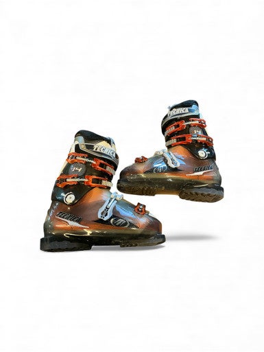 Used Tecnica MEGA +14 Mens DH Ski Boot Orange 275 MP - M09.5 - W10.5 11873-S000227148