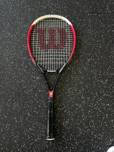 Used Wilson FEDERER Adult Tennis Racquet Black 4 1/4" 11849-S000033829