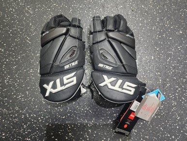 New STX STALLION 500 Lacrosse Gloves Mens Black 13" 11849-S000033954