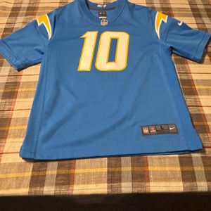 Justin Herbert Los Angeles Chargers Powder Blue Large Boys Nike Jersey (Used)