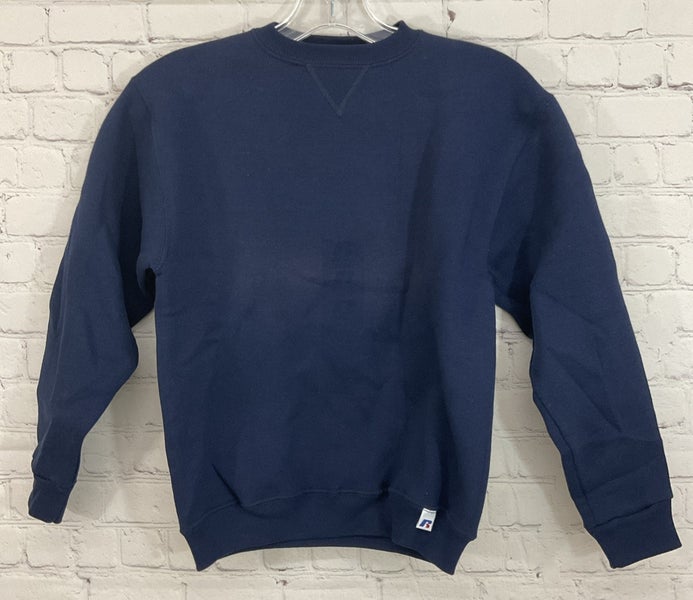 Russell Athletic 99809B0 Youth NuBlend Long-Sleeve Sweatshirt Navy Blue Small