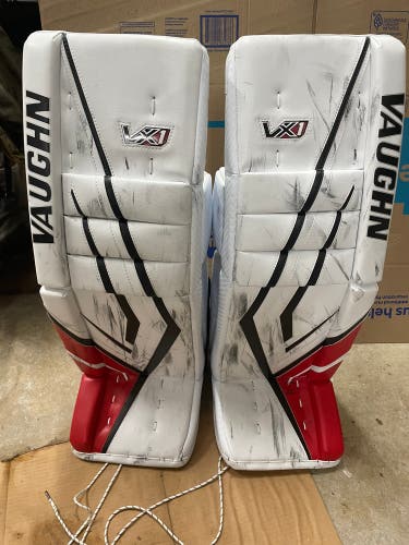 Mrazek Hawks Vaughn VX1 Pro Goalie Leg Pads Pro Stock (Used)