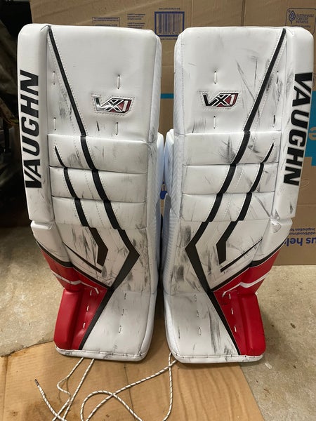 Mrazek Hawks Vaughn VX1 Pro Goalie Leg Pads Pro Stock (Used)