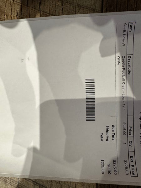 White Men's Size M 12.0 (W 13.0) Adult Low Top (New) BRAND NEW