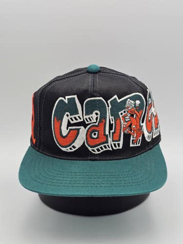 Vintage Bootleg Miami Hurricanes Graffiti USA Embroidered Sports Hat Snapback