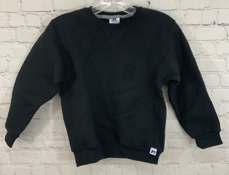 Russell Athletic Kid's DriPOWER Long-Sleeve Pullover Sweatshirt Black Small