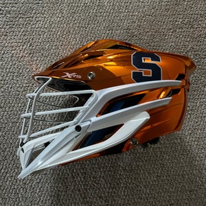 Syracuse Lacrosse Chrome Orange Helmet