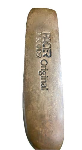 Pacer By Sounder Original Brass Napa Blade Putter RH 34.5" Steel With Label Nice