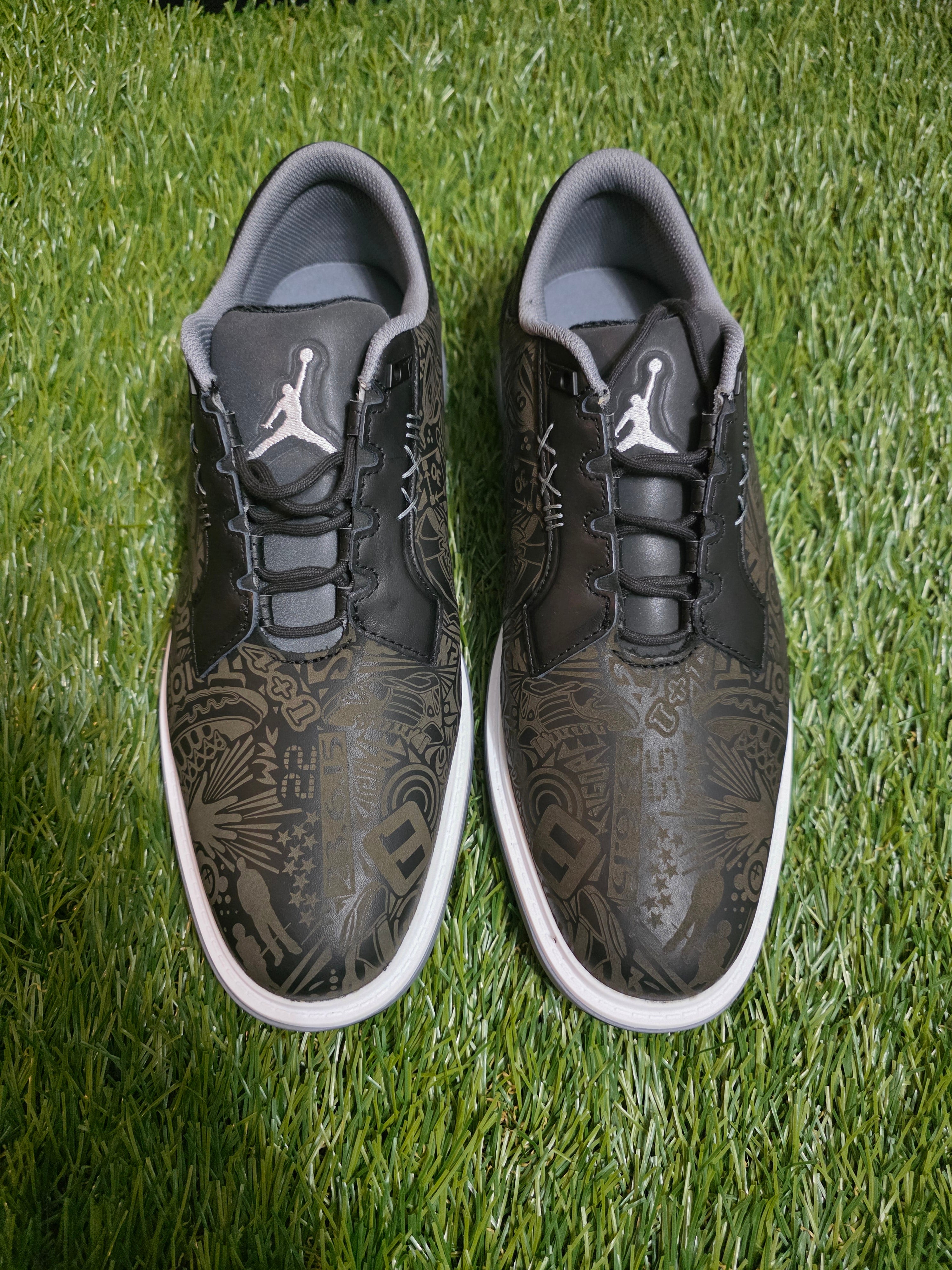 Nike Air Jordan ADG 5 Golf Cleats Black Laser Men\'s Nike Jordan ADG 5 Low New Golf Shoes Black | Mercari main image 2