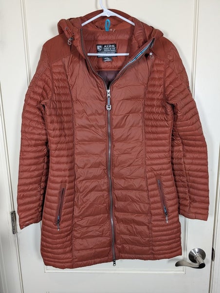 Kuhl Spyfire Hooded Parka 800 Fill Goose Down Jacket Women's Size: L *FLAW*