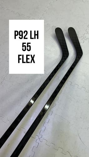 Intermediate(2x)Left P92 55 Flex 63” ProBlackStock™ Unbranded Blackouts Pro Stock Hockey Sticks