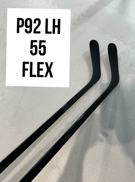Intermediate(2x)Left P92 55 Flex 63” ProBlackStock™ Unbranded Blackouts Pro Stock Hockey Sticks