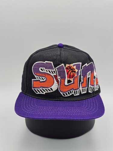 Vintage Bootleg Phoenix Suns Graffiti Twill USA Embroidered Hat Cap Vtg Snapback