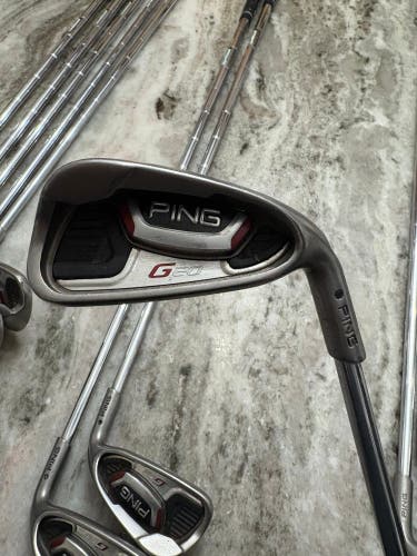 Ping G20 Irons #6 - #9, PW, UW, SW, LW + Ping G2 HL #4 & #5 Black Dot Steel Shaft Right Hand