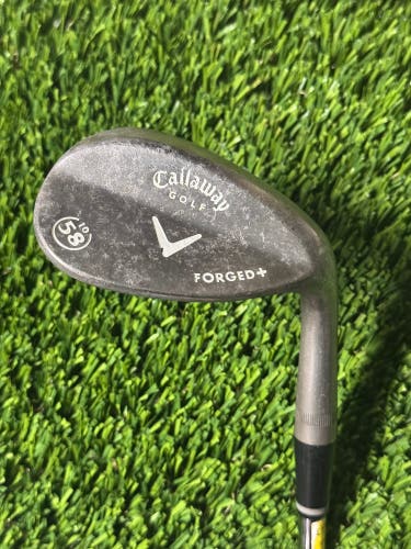 Right Handed Callaway Forged Plus 58° 10 Lob Wedge Steel Wedge Flex 35.5”