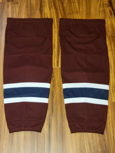 Colorado Avalanche Stadium Series Junior Hockey Socks Maroon New