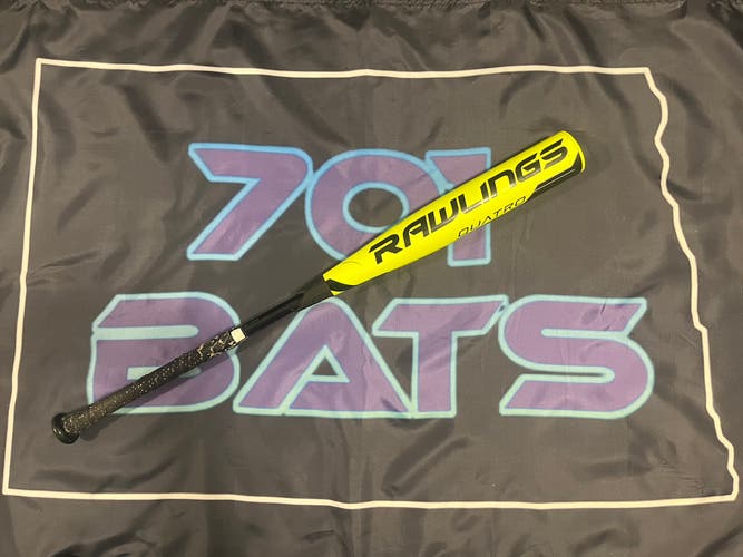 2018 Rawlings Quatro BBCOR Certified Bat (-3) 30 oz 33"