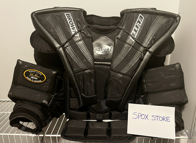 Custom John Brown Goalie Chest Protector – Large (Used, 2022) (READ DESCRIPTION)