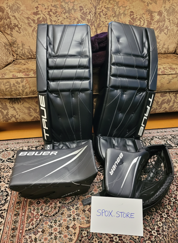 Used 33" True Catalyst 9X3 & Bauer Hyperlite2 Goalie Full Set | Black (READ DESCRIPTION)