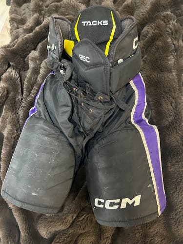 BCS Hockey CCM 95C Custom pro stock pants size medium Black and Purple