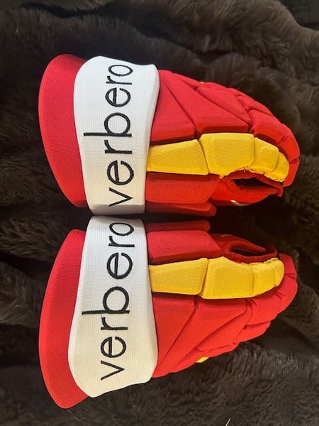 Verbero Calgary Flames Red Gloves 13" Pro Stock