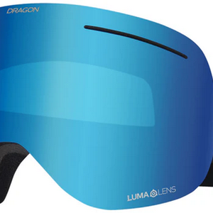 NEW Dragon Alliance X1 Frameless Mirrored Lumalens Snow Goggles Blue ion MSRP$180
