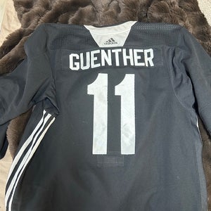 Arizona Coyotes Pro Stock Dylan Guenther Black Size 58 Men's Adidas Practice Jersey